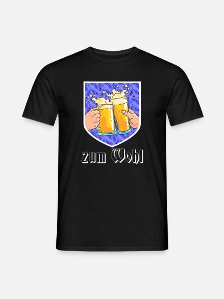 Oktober Bierfest zum Wohl - Männer T-Shirt - Schwarz