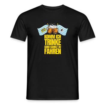 Come on, I'll drink, then you can drive - Men's T-Shirt - black - Front - AI Model Male 178 light (178cm)