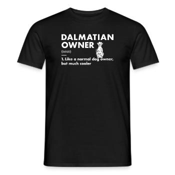 Dalmatian Owner Definition - Men's T-Shirt - black - Front - AI Model Male 178 light (178cm)