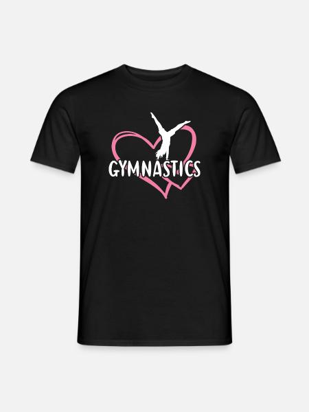 Sport Heart Gymnastics - Men's T-Shirt - black
