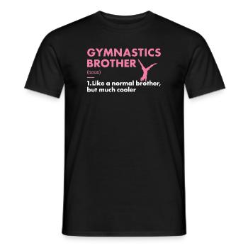 Sport Brother Gymnastics - Männer T-Shirt - Schwarz - Vorne - AI Model Male 178 light (178cm)