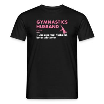 Sport Husband Gymnastics - Männer T-Shirt - Schwarz - Vorne - AI Model Male 178 light (178cm)