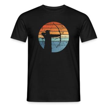 Archery archery archer - Men's T-Shirt - black - Front - AI Model Male 178 light (178cm)