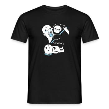 Triste mort d’un cœur brisé - T-shirt homme - noir - Devant - AI Model Male 178 light (178cm)