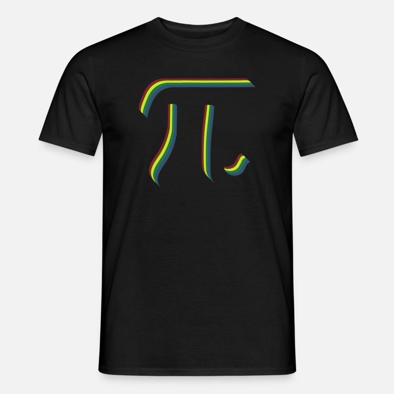 Math Pi-Symbol Pi - Männer T-Shirt - Schwarz