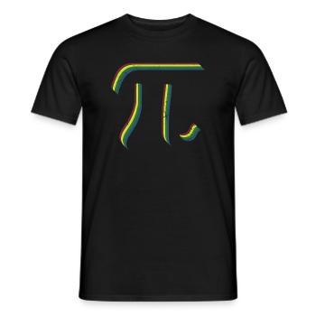 Math Pi symbole Pi - T-shirt homme - noir - Devant - AI Model Male 178 light (178cm)