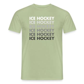 Sport Ice Hockey - Men's T-Shirt - sage - Front - AI Model Male 178 light (178cm)