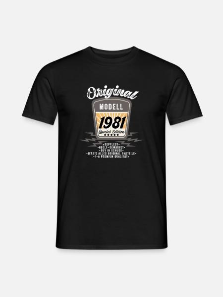 Modell 1981 - Männer T-Shirt - Schwarz