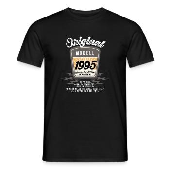 Modell 1995 - Männer T-Shirt - Schwarz - Vorne - AI Model Male 178 light (178cm)