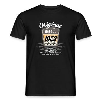 Modell 1953 - Männer T-Shirt - Schwarz - Vorne - AI Model Male 178 light (178cm)