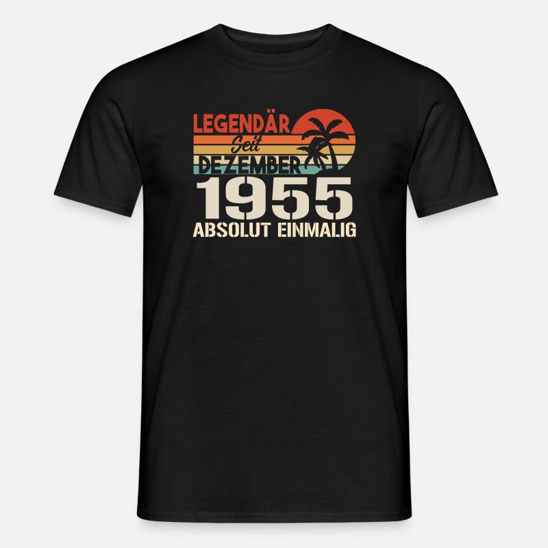 Legendär Seit Dezember 1955 Absolut Einmalig 1955 - Männer T-Shirt - Schwarz