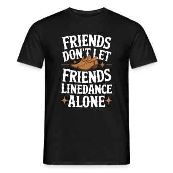Danse en ligne Danseurs - T-shirt homme - noir - Devant - AI Model Male 178 light (178cm)
