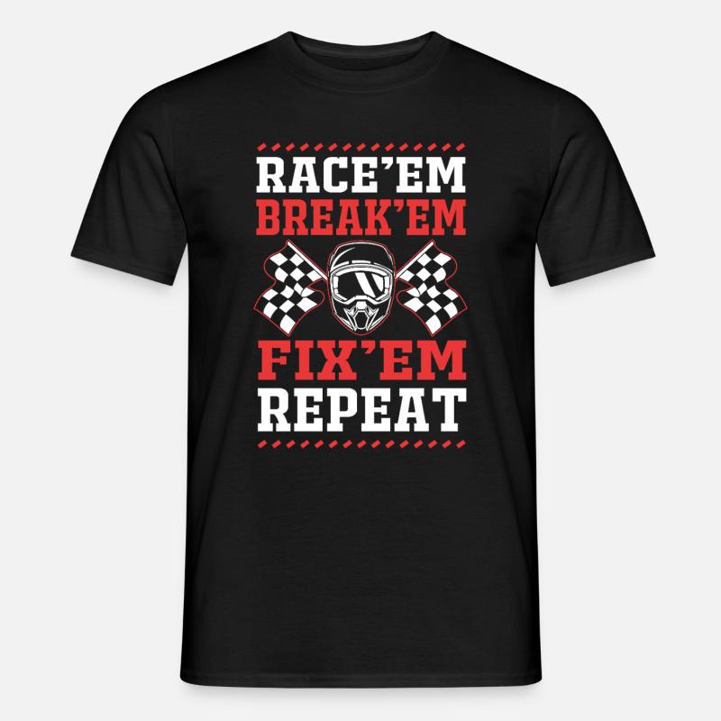 Drag Race - Männer T-Shirt - Schwarz