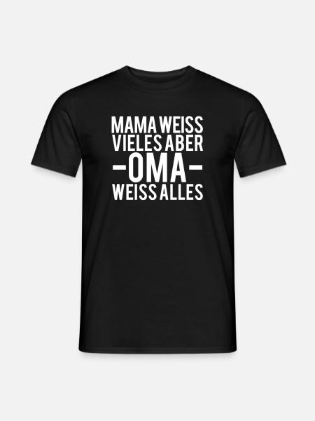 Oma - Männer T-Shirt - Schwarz