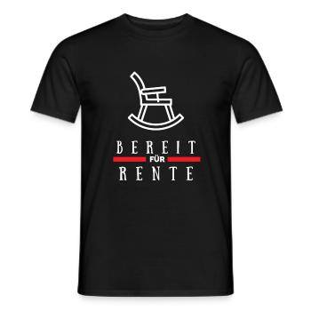 Rente Rentner 2022 Ruhestand - Männer T-Shirt - Schwarz - Vorne - AI Model Male 178 light (178cm)
