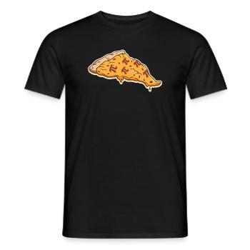 Math Pizza Pi - Männer T-Shirt - Schwarz - Vorne - AI Model Male 178 light (178cm)