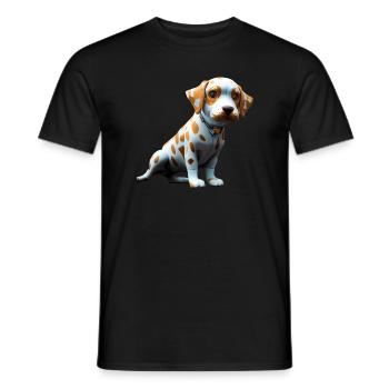 Catahoula Léopard Chien - T-shirt homme - noir - Devant - AI Model Male 178 light (178cm)