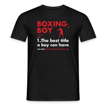 Sport Boy Definition Boxing - Männer T-Shirt - Schwarz - Vorne - AI Model Male 178 light (178cm)