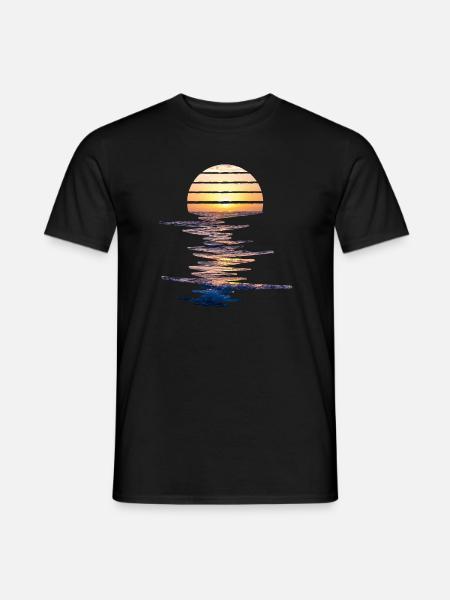 Sonnenuntergang - Männer T-Shirt - Schwarz