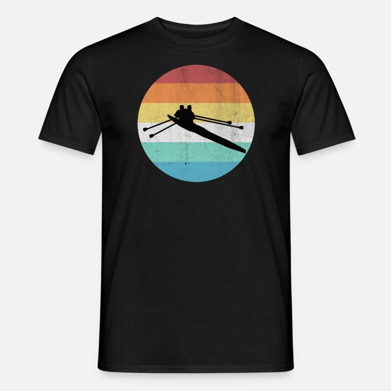 Rudern Ruderer Team - Männer T-Shirt - Schwarz