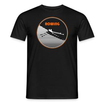 rangée - T-shirt homme - noir - Devant - AI Model Male 178 light (178cm)