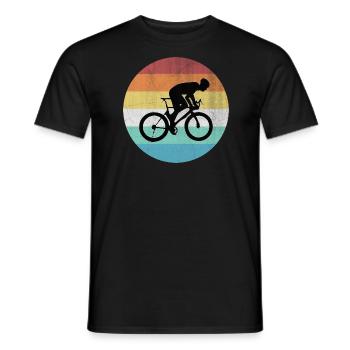 Rennrad - Männer T-Shirt - Schwarz - Vorne - AI Model Male 178 light (178cm)