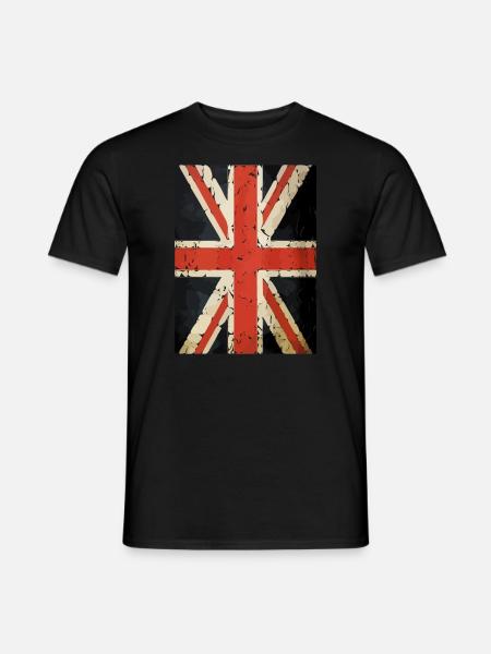 Union Jack British Flag - Men's T-Shirt - black