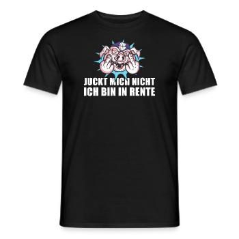 Pensionierung Juckt Mich Nicht Ich Bin In Rente - Männer T-Shirt - Schwarz - Vorne - AI Model Male 178 light (178cm)