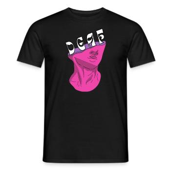 Lustige DGAF griechische Skulptur Urban Style - Männer T-Shirt - Schwarz - Vorne - AI Model Male 178 light (178cm)