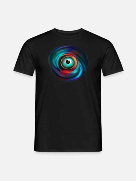 Eye in the Infernal Spiral - Men's T-Shirt - black
