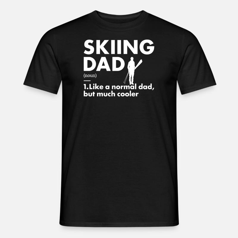 Sport Dad Skiing - Men's T-shirt - black