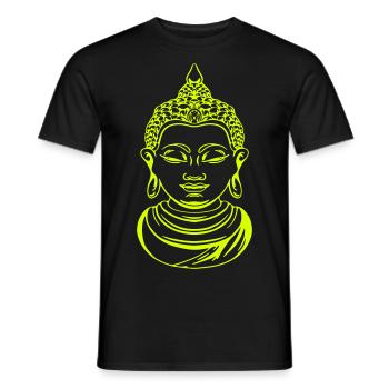 Buddhism Meditation Om - Men's T-Shirt - black - Front - AI Model Male 178 light (178cm)