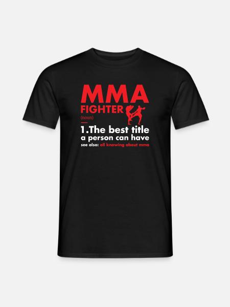 Sport Fighter Definition MMA - Men's T-Shirt - black