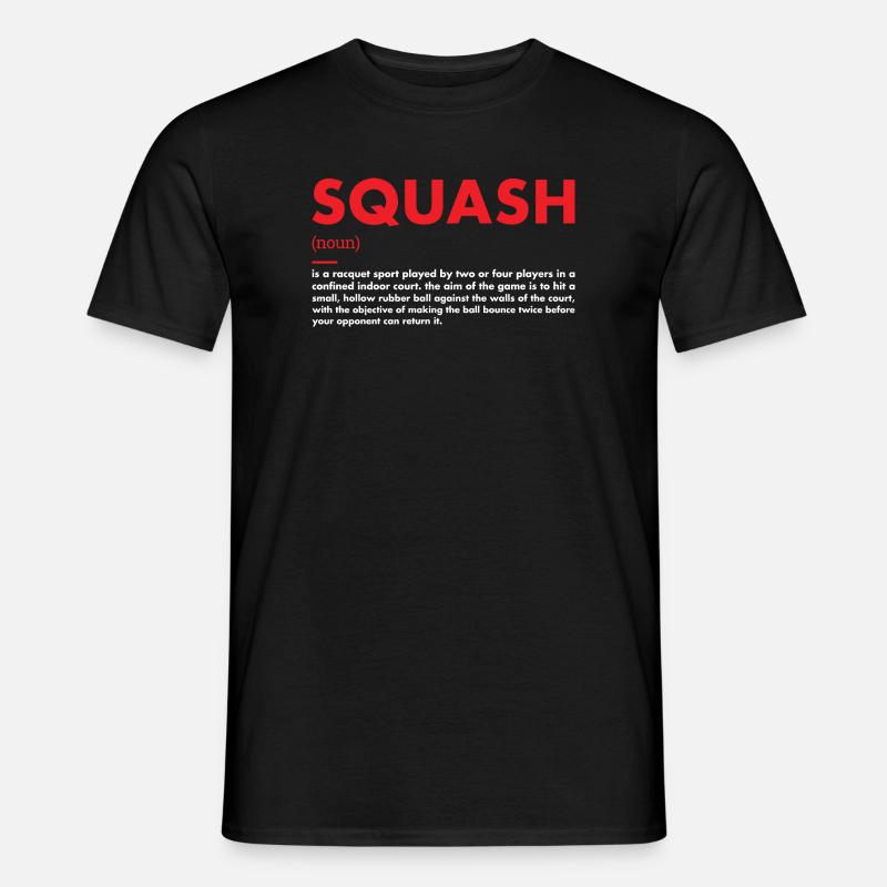 Sport Definition Squash - Männer T-Shirt - Schwarz