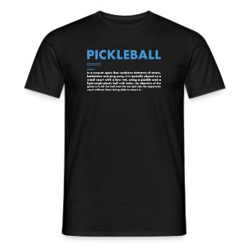 Définition du sport Pickleball - T-shirt homme - noir - Devant - AI Model Male 178 light (178cm)