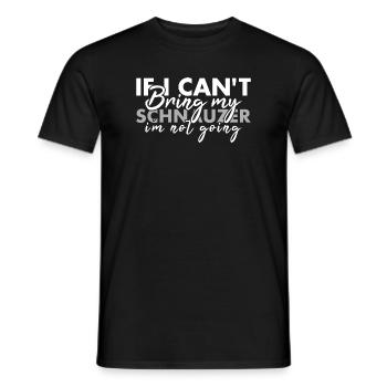 Apportez mon schnauzer je ne vais pas - T-shirt homme - noir - Devant - AI Model Male 178 light (178cm)