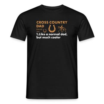 Rider Dad Definition Cross Country - Men's T-Shirt - black - Front - AI Model Male 178 light (178cm)