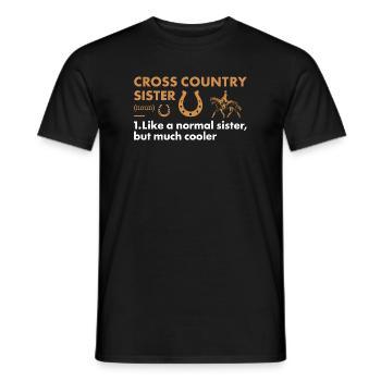 Rider Sister Definition Cross Country - Männer T-Shirt - Schwarz - Vorne - AI Model Male 178 light (178cm)