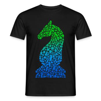 Pièces d’échecs Jeu d’échecs Joueur d’échecs - T-shirt homme - noir - Devant - AI Model Male 178 light (178cm)