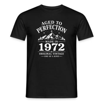 1972 Jubiläum 54 Jahre Retro Vintage 1972 - Männer T-Shirt - Schwarz - Vorne - AI Model Male 178 light (178cm)