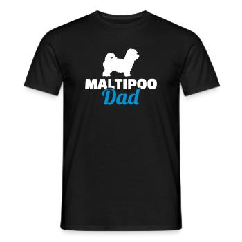 Maltipoo - Männer T-Shirt - Schwarz - Vorne - AI Model Male 178 light (178cm)
