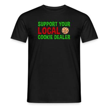 Baking Support Votre cookie local Cookie - T-shirt homme - noir - Devant - AI Model Male 178 light (178cm)