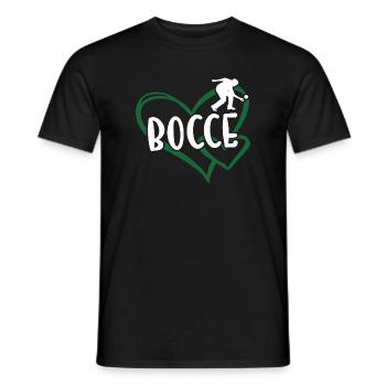 Sport Heart Bocce - Men's T-Shirt - black - Front - AI Model Male 178 light (178cm)