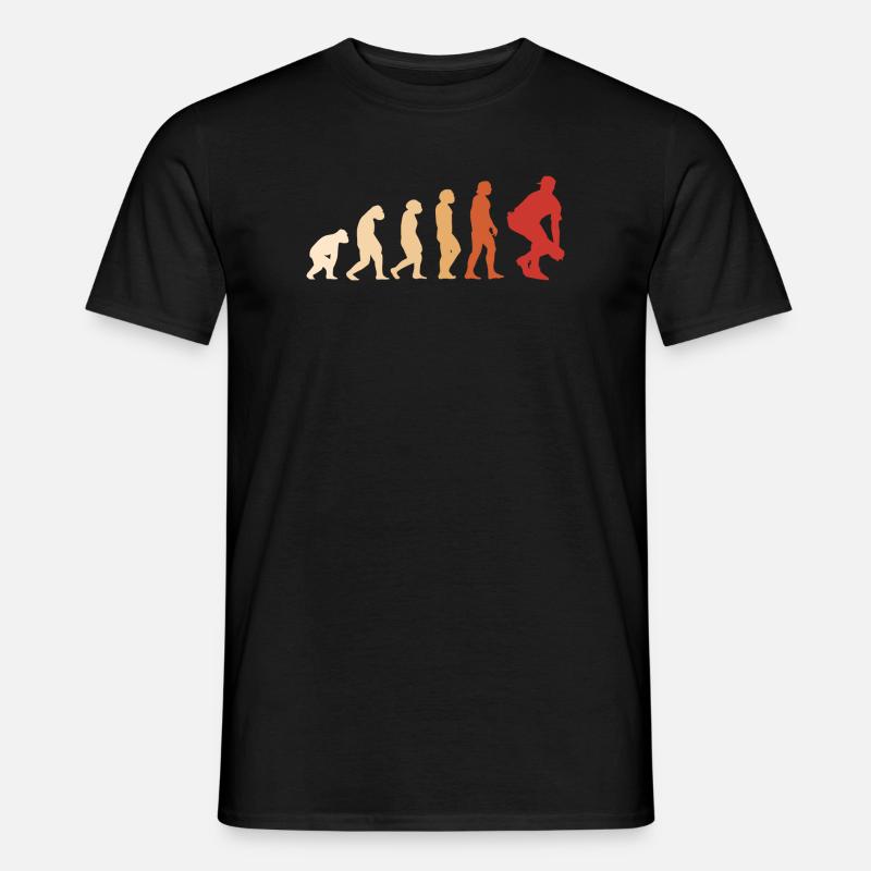 Sport Evolution Baseball - Männer T-Shirt - Schwarz
