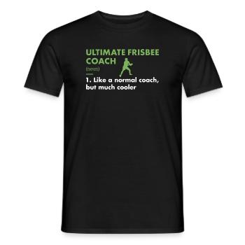 Sport Coach Definition Ultimate Frisbee - Männer T-Shirt - Schwarz - Vorne - AI Model Male 178 light (178cm)