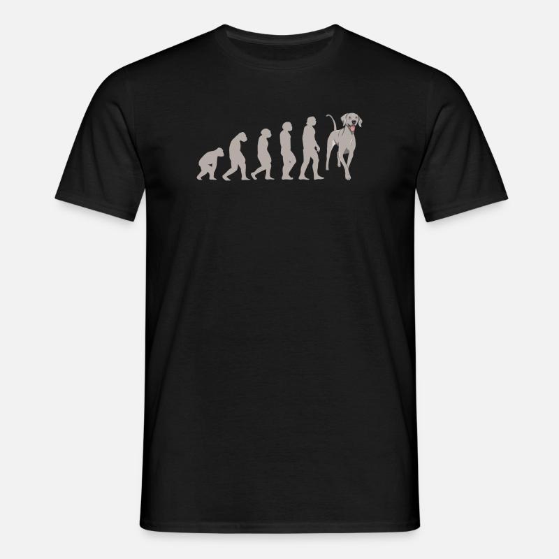 Evolution Weimaraner - Men's T-Shirt - black