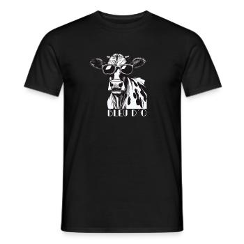 Kuhl Landwirt Kühe Kuh Bleu D´Q lustig witzig - Männer T-Shirt - Schwarz - Vorne - AI Model Male 178 light (178cm)