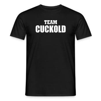 Team cuckold - Männer T-Shirt - Schwarz - Vorne - AI Model Male 178 light (178cm)