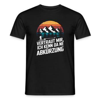 Ne Abréviation Randonnée Escalade Alpes Guide Instructeur - T-shirt homme - noir - Devant - AI Model Male 178 light (178cm)