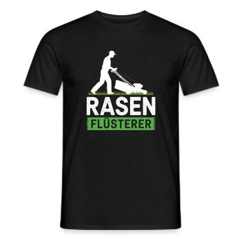 Lawn Whisperer Master of the Well-Kept Lawn Meadow - Men's T-Shirt - black - Front - AI Model Male 178 light (178cm)